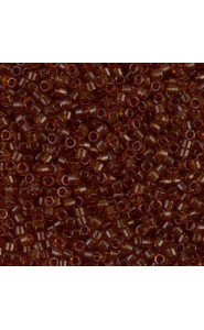 Miyuki Delica Perlen 11/0 - Transparent dark topaz DB-709